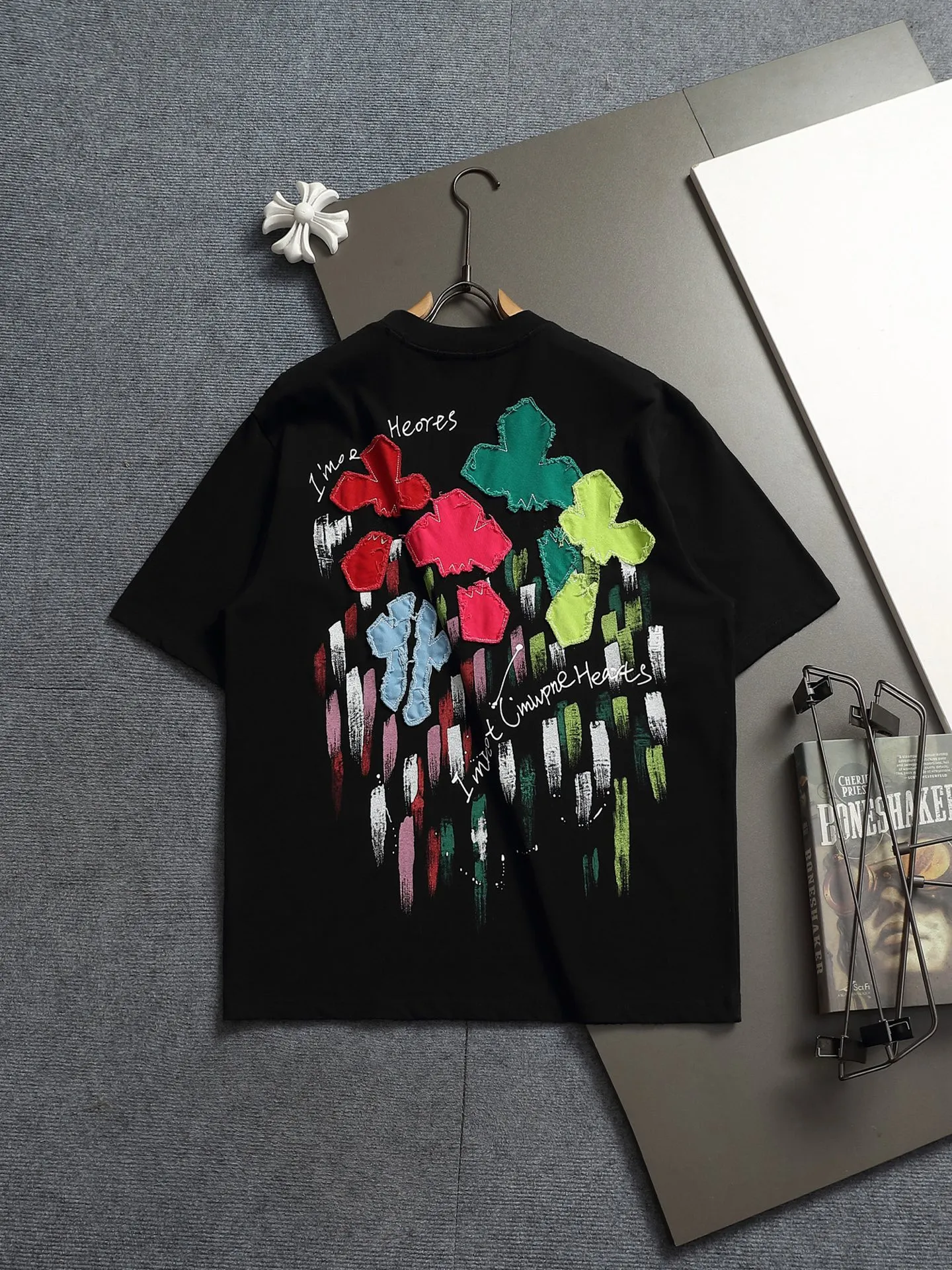 𝗖𝗵𝗿𝗼𝗺𝗲 𝗛𝗲𝗮𝗿𝘁𝘀/ 2026 New Arrival Original T 👑 ！ ！ ✟ ！ 👍 ✂️Quality , ！ 。 ： ➕100% 。Authentic ➕ ➕3D ➕ ： ！ ！ Authentic ！ Same Style ！ ：White Black Size：S-XL
